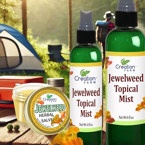 Spray Jewelweed Creation Farm 4 oz - Alivio para Picazón de Hiedra Venenosa, Remedio para Erupciones, Picaduras de Insectos y Abejas - imagen 4