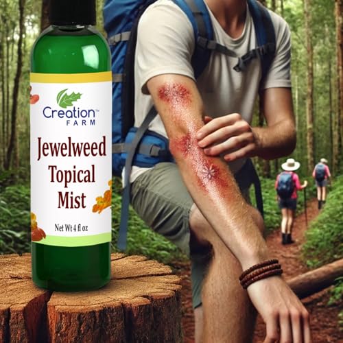 Spray Jewelweed Creation Farm 4 oz - Alivio para Picazón de Hiedra Venenosa, Remedio para Erupciones, Picaduras de Insectos y Abejas - imagen 5