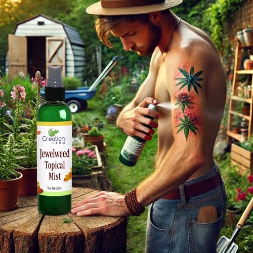 Spray Jewelweed Creation Farm 4 oz - Alivio para Picazón de Hiedra Venenosa, Remedio para Erupciones, Picaduras de Insectos y Abejas - imagen 6