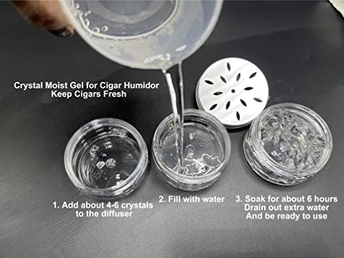 Cristales Humidificadores para Humidor de 8oz - Bolsa de Relleno de ½ LB de Perlas de Gel para Control Perfecto de Humedad al 70% - Reutilizables y - imagen 2