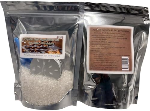 Cristales Humidificadores para Humidor de 8oz - Bolsa de Relleno de ½ LB de Perlas de Gel para Control Perfecto de Humedad al 70% - Reutilizables y - imagen 8