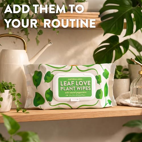 Toallitas Naturales para Plantas de Interior Naturalings – 100 Toallitas Limpiadoras de Hojas con Menta Natural, Elimina el Polvo y Restaura el - imagen 6