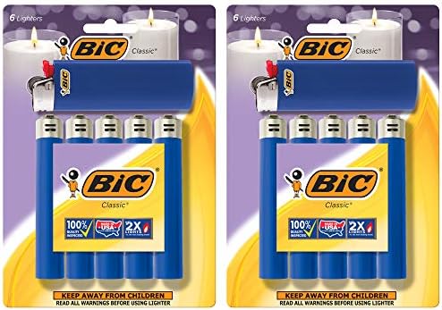 Encendedor BIC Classic Maxi Pocket, Azul, Paquete de 12 (El empaque puede variar) - imagen 1