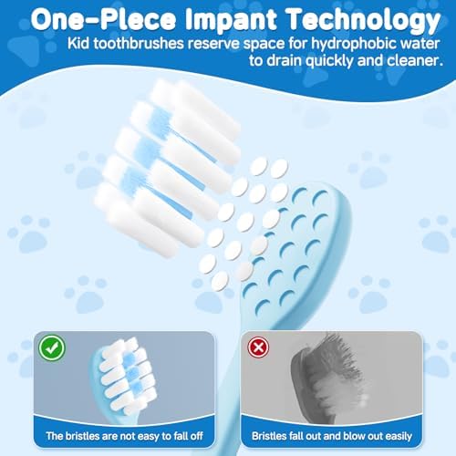 Cepillos de Dientes RoseFish para Niños - Paquete de 8, Extra Suaves, Manuales para Niños de 2 a 8 Años, ¡Haz que Tu Pequeño Ame Cepillarse! - imagen 2
