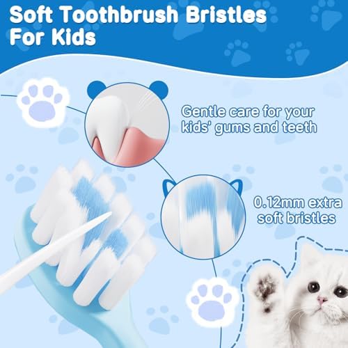 Cepillos de Dientes RoseFish para Niños - Paquete de 8, Extra Suaves, Manuales para Niños de 2 a 8 Años, ¡Haz que Tu Pequeño Ame Cepillarse! - imagen 3