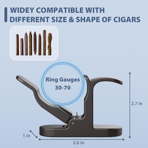 Soporte Magnético para Cigarros DoohowCase, Uso con una Mano, Clip Universal con Pads Adhesivos, Compatible con Anillos de 70, Accesorio de Zinc - imagen 4