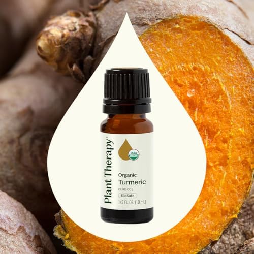 Aceite Esencial de Cúrcuma CO2 Orgánico Certificado USDA Plant Therapy 10 mL (1/3 oz) 100% Puro, Sin Diluir, Apoya la Digestión Saludable - imagen 3