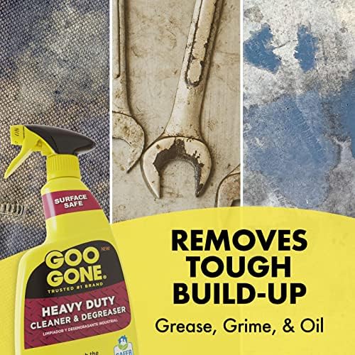 Goo Gone Limpiador y Desengrasante Pesado en Spray con Paño de Microfibra – Elimina Grasa, Aceite y Suciedad - 32 Oz (1 Paquete + Paño) - imagen 3