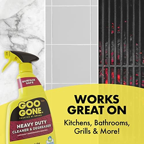 Goo Gone Limpiador y Desengrasante Pesado en Spray con Paño de Microfibra – Elimina Grasa, Aceite y Suciedad - 32 Oz (1 Paquete + Paño) - imagen 5