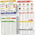 POCAZONE 2 Piezas de Lista de Alimentos para Diabetes y Planificador de Comidas Laminado, Guía de Dieta Saludable para Diabetes Tipo 1 y 2, Recetario - imagen 1