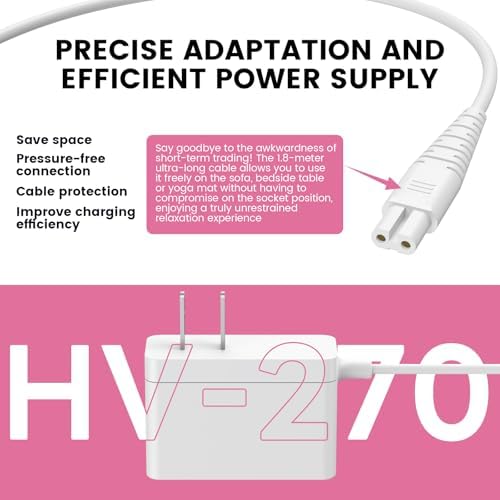 Cargador de Repuesto HV270 Compatible con Masajeador Inalámbrico Hitachi Magic Wand HV-270, Adaptador de Corriente (SOLO para HV270) - imagen 4