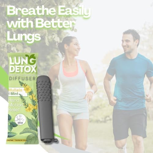 Nuevo Mullein Pufr LungDetox Cleanse, Inhalador Sin Humo, Varita Flexible | Aroma de Aceite Esencial, para Antes/Después de Dejar de Fumar | - imagen 6