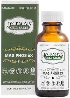 Sal de Tejido Schuessler Magnesia Phosphorica 6X de Jackson #8 (Botella de 500 Pellets) – Certificado Vegano y Libre de Lactosa, Hecho en EE. UU. - imagen 3