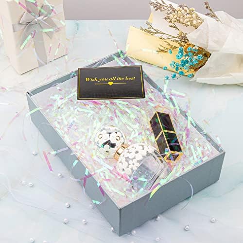 Relleno para Cesta de Regalo Caleihd 1LB, Papel de Confeti Iridiscente para Decorar Cajas y Bolsas en Navidad, Bodas, Cumpleaños y Más (3MM) - imagen 6