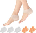MADHOLLY 5 Pares de Protectores de Talón de Silicón - Almohadillas de Gel Transpirables para Talones Agrietados - Copas y Cubiertas para Reparación - imagen 1