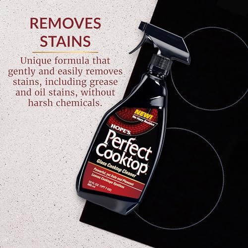 Limpiador de Estufa de Cerámica HOPE'S Perfect Cooktop Spray, 23 Fl Oz, Sin Residuos, Elimina Grasa y Aceite, Sin Fragancia, Pack de 1 - imagen 3