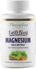 Suplemento de Magnesio Earth's Blend de Paradise Herbs, Apoyo para el Estrés, Sueño, Salud Cardiaca, Nervios y Músculos, Vegano, No OGM, Sin Gluten, - imagen 1