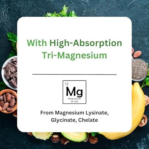 Suplemento de Magnesio Earth's Blend de Paradise Herbs, Apoyo para el Estrés, Sueño, Salud Cardiaca, Nervios y Músculos, Vegano, No OGM, Sin Gluten, - imagen 4