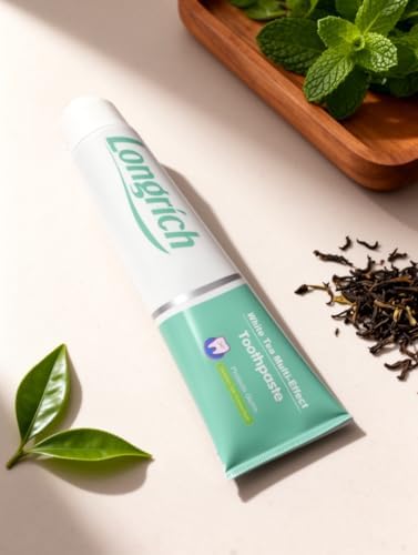 Pasta de Dientes Longrich Té Blanco Multi-efecto, Libre de Flúor - imagen 4