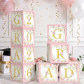 Caja de Globos Florales BORAMDO para Graduación Rosa - Decoraciones de Fiesta con Letras Clase 2026, Accesorios para Fotos y Recuerdos de Graduación - imagen 1
