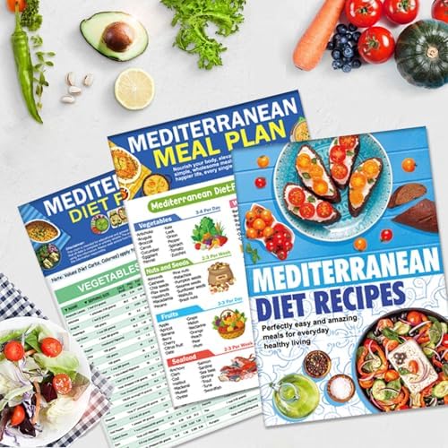 Guía de Alimentos de la Dieta Mediterránea: Planificador de Comidas de 3 Piezas, Recetas Fáciles, Bajo en Carbohidratos y Calorías, Ideal para - imagen 5