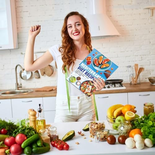 Guía de Alimentos de la Dieta Mediterránea: Planificador de Comidas de 3 Piezas, Recetas Fáciles, Bajo en Carbohidratos y Calorías, Ideal para - imagen 6