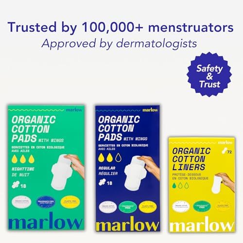 Protectores de Sábana Superior Marlow 100% Algodón Orgánico, Biodegradables, Sin Plástico, Sin Fragancia, Hipoalergénicos, Ultra Delgados, 72 Piezas - imagen 3