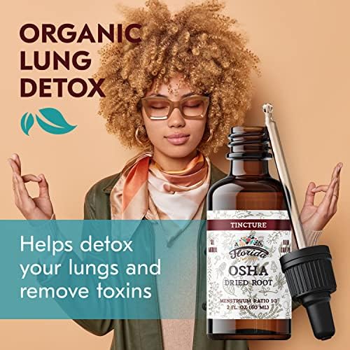 Extracto Líquido de OSHA para Soporte Respiratorio, Tintura Orgánica de OSHA, Desintoxicación Natural de Pulmones 2 Fl Oz - imagen 3