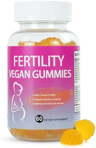 Gomitas de Fertilidad para Mujeres, Ácido Fólico para Concepción Rápida, 60 Gummies que Apoyan el Equilibrio Hormonal, Ovulación y Ciclo Menstrual - imagen 1
