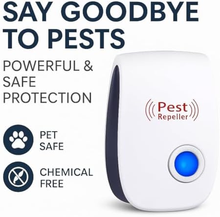 Repelente Ultrasonido de Plagas y Insectos para Interior, 6 Paquetes para Cucarachas, Roedores, Ratones, Mosquitos, Arañas y Más - imagen 3
