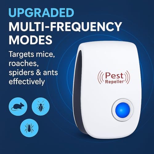 Repelente Ultrasonido de Plagas y Insectos para Interior, 6 Paquetes para Cucarachas, Roedores, Ratones, Mosquitos, Arañas y Más - imagen 6