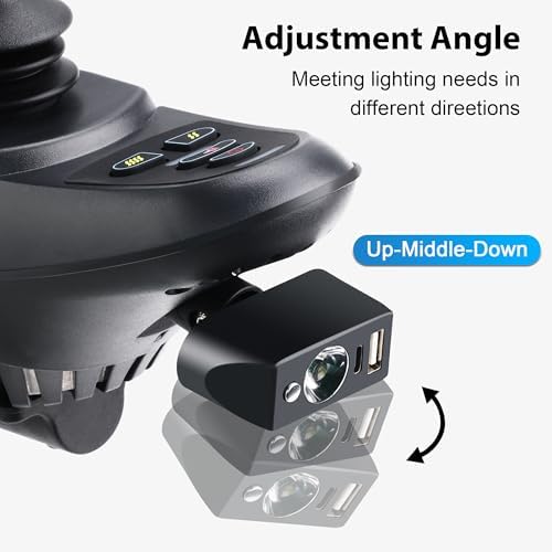 Accesorios para Silla de Ruedas Eléctrica con Luz LED, Controlador de Iluminación Nocturna Ajustable, Conector XLR de 3 Pines, Alta Brillantez - imagen 4
