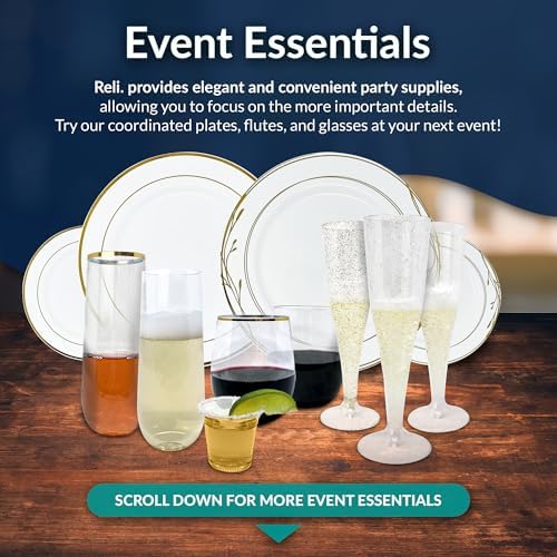 Vasos desechables de plástico Reli de 2 oz (110 piezas) | Copas claras para gelatina | Mini vasos para fiestas, salsas y muestras | A prueba de - imagen 6