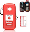 Funda para EpiPen, Bolsa Médica Dura con Mosquetón para 2 EpiPens, Inhalador, Auvi-Q, Gotas para los Ojos, Antihistamínicos y Medicamentos para - imagen 1