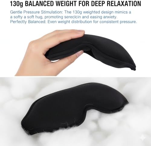 Máscara de Sueño 3D Sin Presión con Gel Frío | Cubierta de Ojos 100% Oscura para Ojos Hinchados, Migrañas y Ojos Secos | Terapia Caliente y Fría para - imagen 5