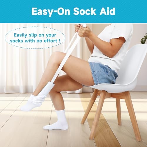 Herramienta para Ponerse Calcetas Fanwer y Asistente para Pantalones para Personas Mayores, Discapacitadas, Embarazadas y Diabéticas - Ayuda para - imagen 3