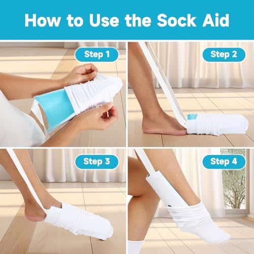 Herramienta para Ponerse Calcetas Fanwer y Asistente para Pantalones para Personas Mayores, Discapacitadas, Embarazadas y Diabéticas - Ayuda para - imagen 5
