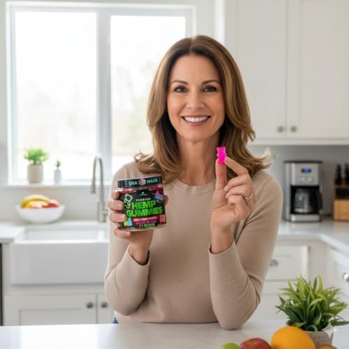 Gomitas de Cáñamo para Sueño Profundo - Calmantes y Tranquilizantes - 93 Unidades de Caramelos de Goma con Aceite de Cáñamo - Hecho en EE. UU. - imagen 6