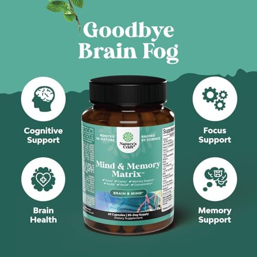Suplemento Avanzado para la Memoria y Concentración - Nootrópicos para el Apoyo Cognitivo con Vitaminas para Adultos - 60 Cápsulas - imagen 4