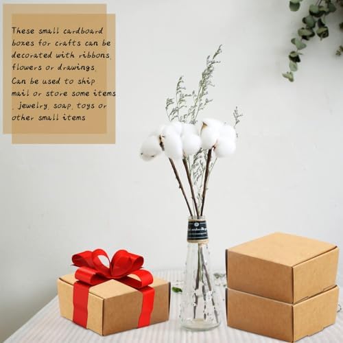 Cajas de Regalo Mini BadenBach 100 Piezas, 2.16 x 2.16 x 0.98, Cajas de Cartón para Joyería, Perfectas para Jabones, Manualidades y Fiestas - imagen 5