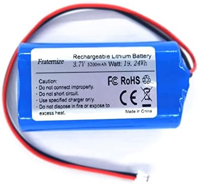 Batería recargable de 5200mAh 3.7v de ion de litio con conector JST-PH 2.0Pin, ideal para electrónicos, juguetes, iluminación y altavoces Bluetooth. - imagen 1
