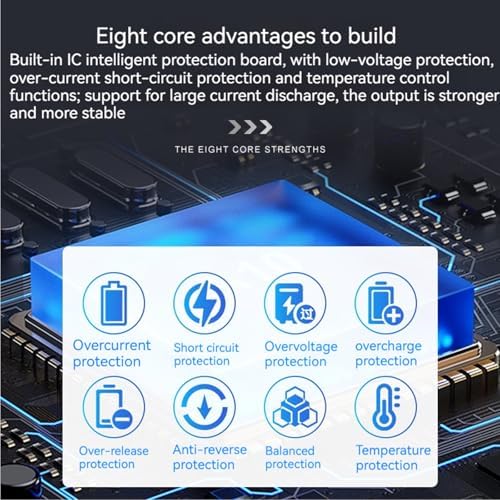 Batería recargable de 5200mAh 3.7v de ion de litio con conector JST-PH 2.0Pin, ideal para electrónicos, juguetes, iluminación y altavoces Bluetooth. - imagen 7