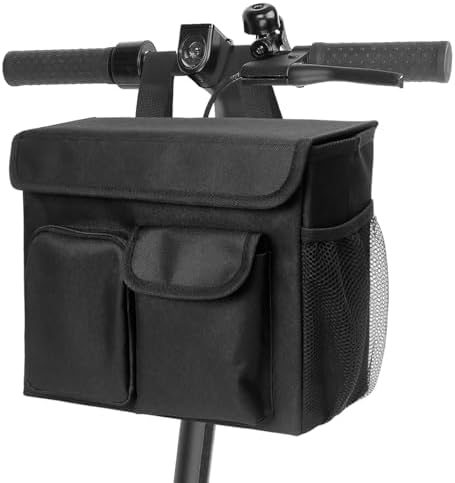 Canasta para Scooter Eléctrico BOHEMIABY - Bolsa Conveniente con Compartimento para Laptop de 14 Pulgadas y Portavasos, Instalación Fácil, Accesorios - imagen 1