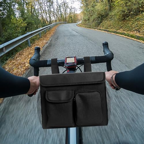 Canasta para Scooter Eléctrico BOHEMIABY - Bolsa Conveniente con Compartimento para Laptop de 14 Pulgadas y Portavasos, Instalación Fácil, Accesorios - imagen 2