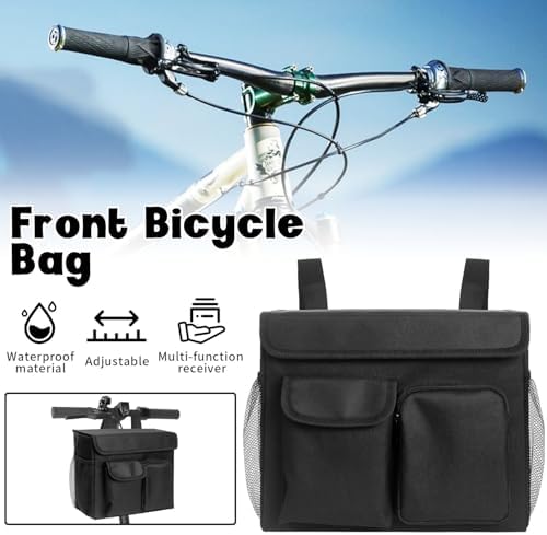 Canasta para Scooter Eléctrico BOHEMIABY - Bolsa Conveniente con Compartimento para Laptop de 14 Pulgadas y Portavasos, Instalación Fácil, Accesorios - imagen 3