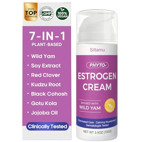 Crema de Estrógeno Siltamu para Mujeres - Soporte para la Menopausia, Hidratante con Pueraria Mirifica, Isoflavonas de Soja y Manteca de Karité - - imagen 8