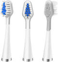 Cabezas de Repuesto para Cepillo de Dientes (3 Piezas) Compatibles con Waterpik Complete Care 5.0/9.0 (CC-01/WP-861) con Raspador de Lengua, STRB-3WW - imagen 1