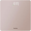 Báscula de baño Homebuds para peso corporal, precisión de 0.1lb, LED blanco fácil de ver, 400lb/182kg, color oro rosa, incluye 3 pilas AAA - imagen 1