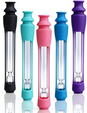 Juego de 5 Pipas de Tabaco One Hitter, Kit de Accesorios Portátil, Diseño Actualizado para Fácil Limpieza, Kit Premium - imagen 1
