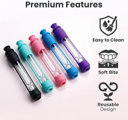 Juego de 5 Pipas de Tabaco One Hitter, Kit de Accesorios Portátil, Diseño Actualizado para Fácil Limpieza, Kit Premium - imagen 3